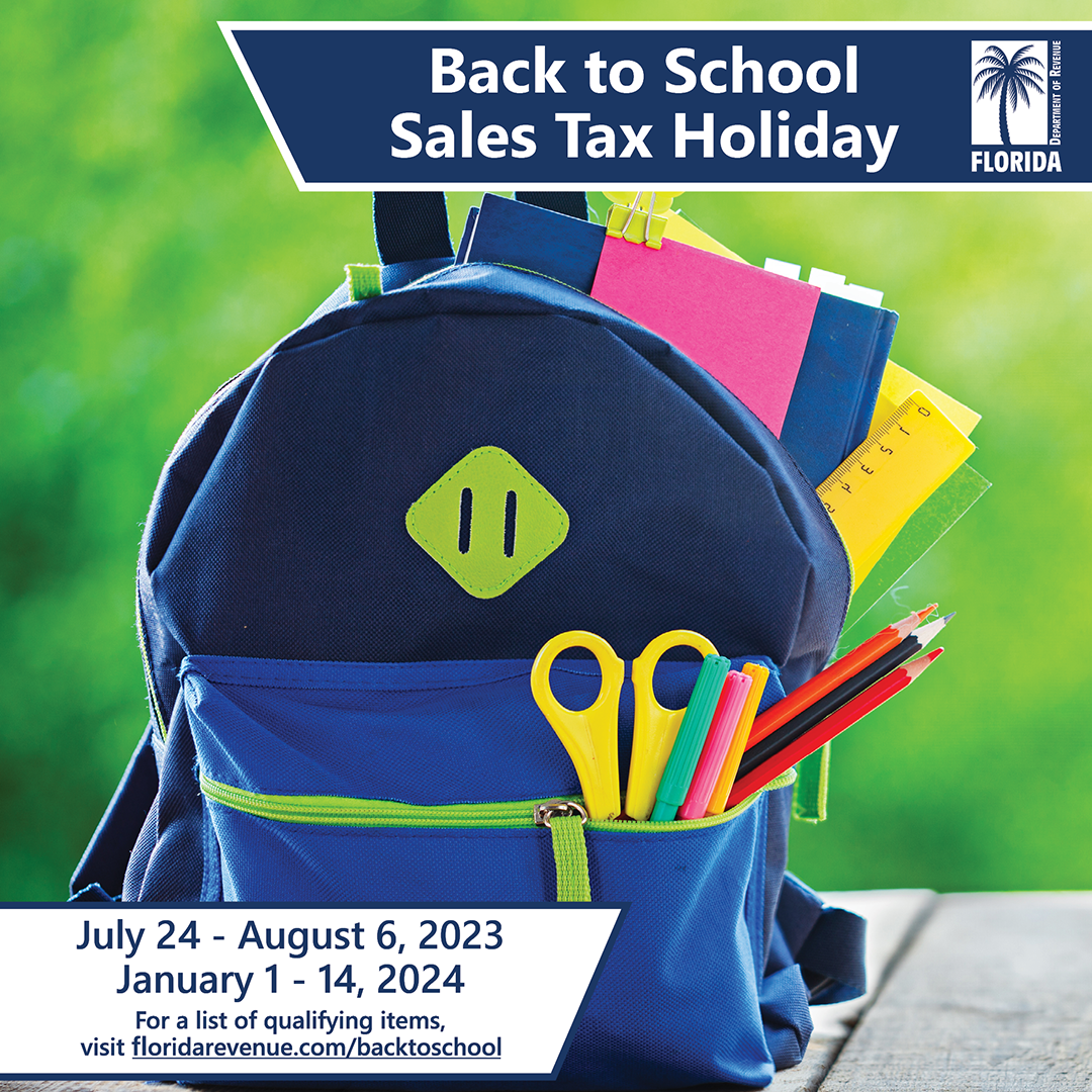 Florida's BacktoSchool Sales Tax Holiday